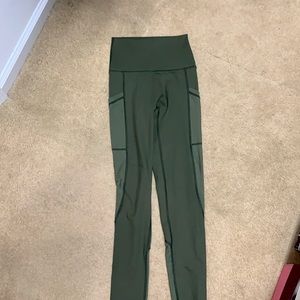 Soft High Waisted Oliver Green Leggings